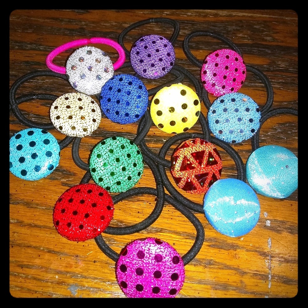 Sequin ponytail holders